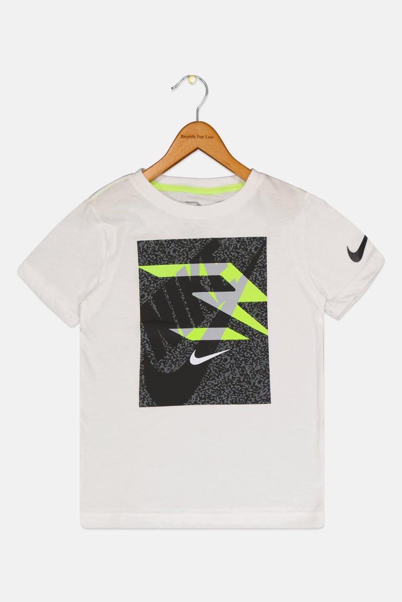 Nike 3Brand by Russell Wilson Kids Boy Graphic Print Outdoor T-Shirt, White - Image 3